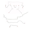 Complete Brake Line Kit for 1974 Mopar A-Body w/ Power Brakes, 111 in. Wheel Base [Steel] - image 1