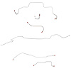 Complete Brake Line Kit for 1966 Mopar B-Body w/ Standard Drum [Steel] - image 1