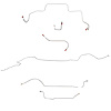 Complete Brake Line Kit for 1966 Mopar B-Body w/ Standard Drum [Steel] - image 1