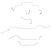 Complete Brake Line Kit for 1966 Mopar B-Body w/ Power Drum [Steel] - image 1