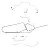 Complete Brake Line Kit for 1966 Mopar B-Body w/ Power Disc [Steel] - image 1