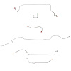 Complete Brake Line Kit for 1966 Mopar B-Body w/ Standard Drum [Stainless Steel] - image 1