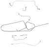 Complete Brake Line Kit for 1966 Mopar B-Body w/ Power Disc [Steel] - image 1