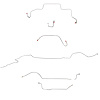 Complete Brake Line Kit for 1966 Mopar B-Body w/ Power Drum [Stainless Steel] - image 1
