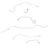 Complete Brake Line Kit for 1966 Mopar B-Body w/ Power Drum [Steel] - image 1