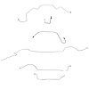 Complete Brake Line Kit for 1966 Mopar B-Body w/ Power Drum [Steel] - image 1