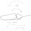 Complete Brake Line Kit for 1966 Mopar B-Body w/ Power Disc [Stainless Steel] - image 1