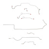 Complete Brake Line Kit for 1970 Mopar B-Body w/ Power Disc [Steel] - image 1