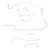 Complete Brake Line Kit for 1968-70 Mopar B-Body w/ Power Disc [Steel] - image 1