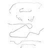 Complete Brake Line Kit for 1972 Mopar B-Body w/ Power Disc [Steel] - image 1