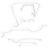 Complete Brake Line Kit for 1973 Mopar B-Body w/ Power Disc [Steel] - image 1