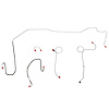5-Piece Brake Line Kit for 70-71 Mopar E-Body w/ Hemi w/ Power Disc [Stainless Steel] - image 1