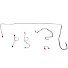 5-Piece Front Brake Line Kit for 70-71 Mopar E-Body Non-Power Disc [Steel] - image 1