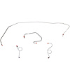 4-Piece Front Line Set for 71-73 Mopar E-Body w/ Standard Drum [Steel] - image 1