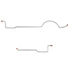 Complete Brake Line Kit for 70-73 Mopar E-Body w/ 8 3/4 in. or Dana Axle [Stainless Steel] - image 1