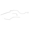 3-Piece 1/4 in. Fuel Return Lines for 79-81 Pontiac Firebird Trans Am [Steel] - image 1