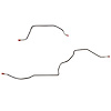 Rear Axle Brake Line Set for 76-81 Chevy Camaro w/ Standard Rear Suspension [Steel] - image 1