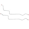 2-Piece Transmission Cooler Lines for 70-74 Pontiac Firebird & Trans Am, TH350/400 w/ 1/2 in. Radiator Ports [Stainless Steel] - image 1