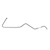 Vacuum Modulator Line for 67-69 Chevy Camaro/Chevelle/El Camino w/ TH400 w/ Modulator on Left Side [Stainless Steel] - image 1