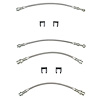 Brake Hose Kit for 93-97 GM F-Body With Rear Drum [Braided Stainless Steel] - image 1