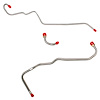 Pump To Carburetor Fuel Line for 67 Pontiac Firebird/Lemans/GTO w/ 326ci High Output V8 4-bbl Quadrajet, Inline Filter [Steel] - image 1