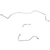Front 3 Line Kit for 62-64 Mopar B-Body (Except 426 Max Wedge) w/ Power Brakes [Steel] - image 1