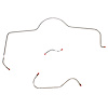 3-Piece Front Brake Line Set for 65 Mopar B-Body w/ Power Brakes [Stainless Steel] - image 1