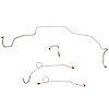 Front 4 Line Kit for 67 Mopar B-Body w/ Right-Front Line Attaches To Inner Fender [Stainless Steel] - image 1