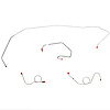 Front 4 Line Kit for 71 Mopar B-Body w/ Power Drum [Steel] - image 1