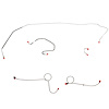 Front 5 Line Kit for 71 Mopar B-Body Super Bee w/ Power Disc [Steel] - image 1