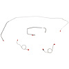 Front 4 Line Kit for 72 Mopar B-Body w/ Power Drum [Steel] - image 1