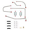 Pump To Carbs Fuel Line Set for 62-63 Mopar B-Body 413/426ci Wedge w/ Edelbrock Dual 4-bbl Carbs/X-Ram [Steel] - image 1