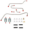 Pump To Carb Fuel Lines for 64 Mopar B-Body 413/426ci Max Wedge w/ Dual Edelbrock 4-bbl [Stainless Steel] - image 1