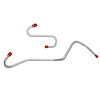 Pump To Carb Lines for 67-70 Mopar B-Body 318 2-bbl [Stainless Steel] - image 1