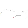Rear Axle Brake Lines for 66-70 Mopar B-Body w/ Dana Axle [Stainless Steel] - image 1