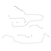 Intermediate Brake Line Kit for 02-07 Liberty 3.7L V6 4WD w/ Traction Control/ABS [Stainless Steel] - image 1