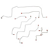 Front Brake Line Kit for 03 Dodge Durango RT 4WD w/ AWABS/4W Disc [Steel] - image 1