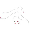 Front Brake Line Set for 97-06 Jeep Wrangler w/ No Anti-Lock Brakes w/ Front Disc/Rear Drum [Steel] - image 1