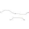 Rear Axle Brake Line for 97-06 Jeep Wrangler w/ Dana 44 w/ Rear Drum [Steel] - image 1