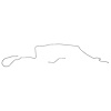 Intermediate Brake Lines for 67-71 Mopar A-Body, Disc Brakes w/ 108 in. Wheel Base [Stainless Steel] - image 1