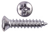 Phillips Oval Head Sheet Metal Screws #8 x 3/4 in. OAL with #6 Head [100 Pieces] - image 1