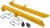 Universal Leaf Spring Traction Bars Yellow Powder Coat Finish - image 3