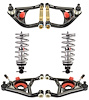 Tubular Upper & Lower Control Arms with Single Adjustable Coil-Over Shocks Kit for 1964-1967 GM A-Body - image 1