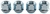 Bulge Acorn Lug Nuts, Short Open-End [12mm x 1.5 RH, Zinc] - image 2