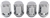 Bulge Acorn Lug Nuts, Short Closed-End [7/16 in.-20 RH, Chrome] - image 2