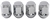 Bulge Acorn Lug Nuts, Short Closed-End [1/2 in.-20 RH, Chrome] - image 2
