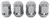 Bulge Acorn Lug Nuts, Short Closed-End [12mm  x 1.5 RH, Chrome] - image 2