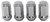 Bulge Acorn Lug Nuts, Long Closed-End [14mm x 1.5 RH, Chrome] - image 2