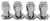 Standard Mag Lug Nuts, Closed-End with Round Washers [7/16 in.-20 RH, .850 in. Shank, Chrome] - image 2