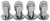 Standard Mag Lug Nuts, Closed-End with Off-Center Washers [7/16 in.-20 RH, .850 in. Shank, Chrome] - image 2